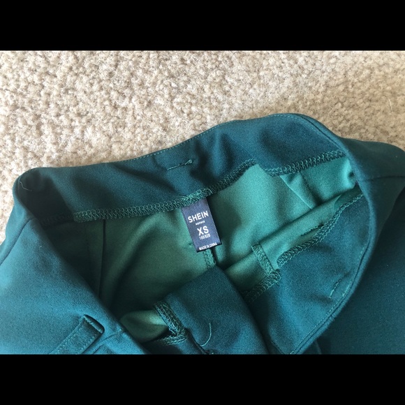 Shein Forest Green Culottes - Picture 3 of 7